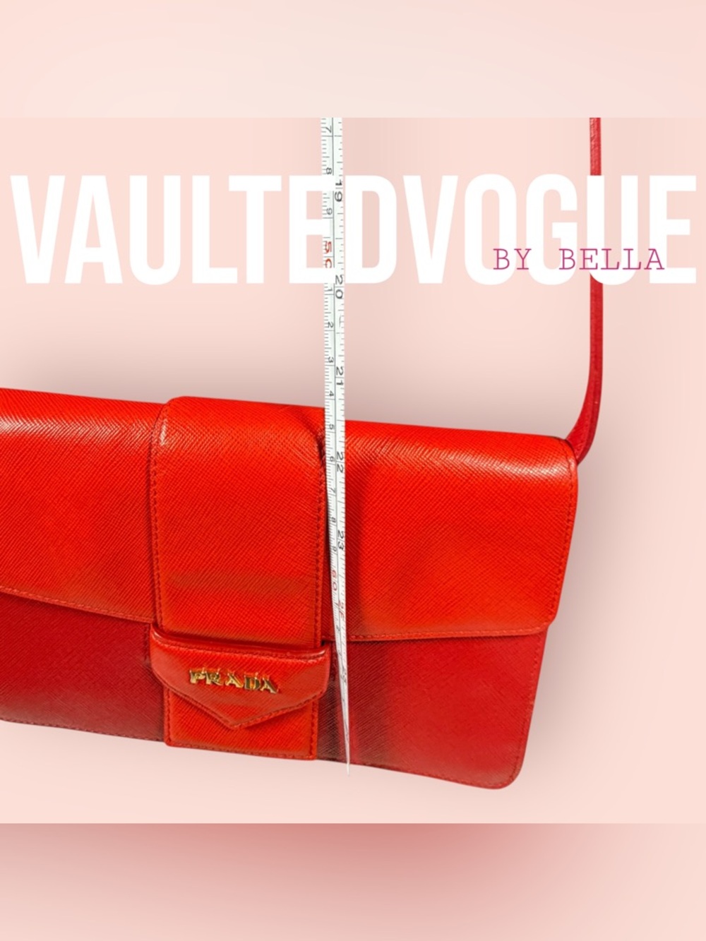 ❤️ PRADA Two-Tone Saffiano Leather Crossbody Bag ❤️ - Picture 15 of 16
